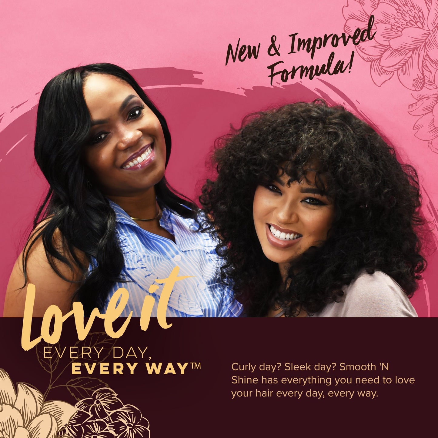 Smooth 'n Shine Curl Defining Cream for Curly Hair, 10.5 Ounces
