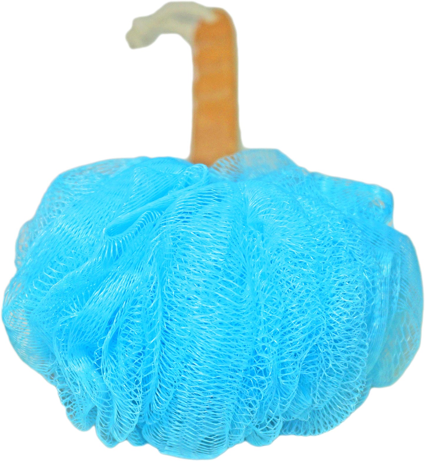 Shower Loofah Body & Back Scrubber - Exfoliating luffa loofa Bath Brush On a Stick - with Long Wooden Handle Back Brush for Men & Women - Easy Reach