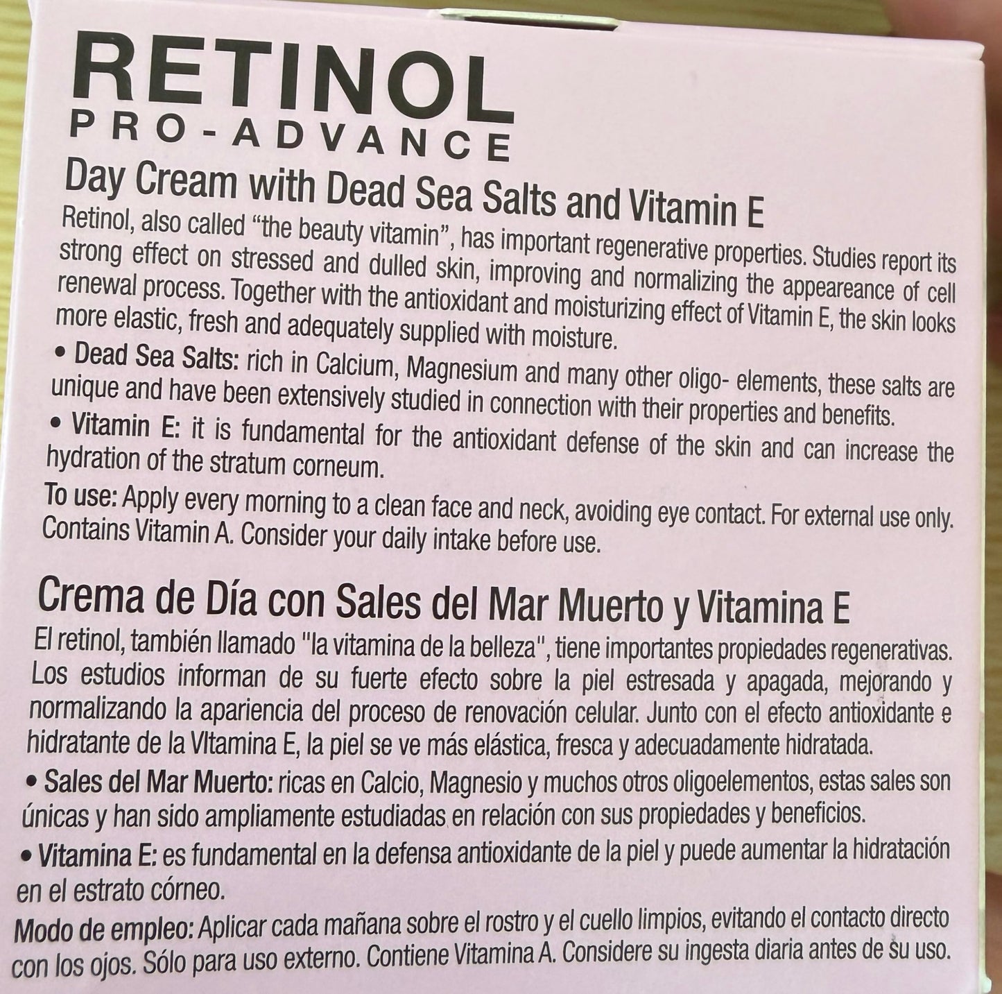 Delfanti Milano, Retinol Pro Advance Day Cream with Dead Sea Salts and Vitamin B, Anti Aging Moisturizer for Face and Neck, Made in Italy, 1.7 oz 50