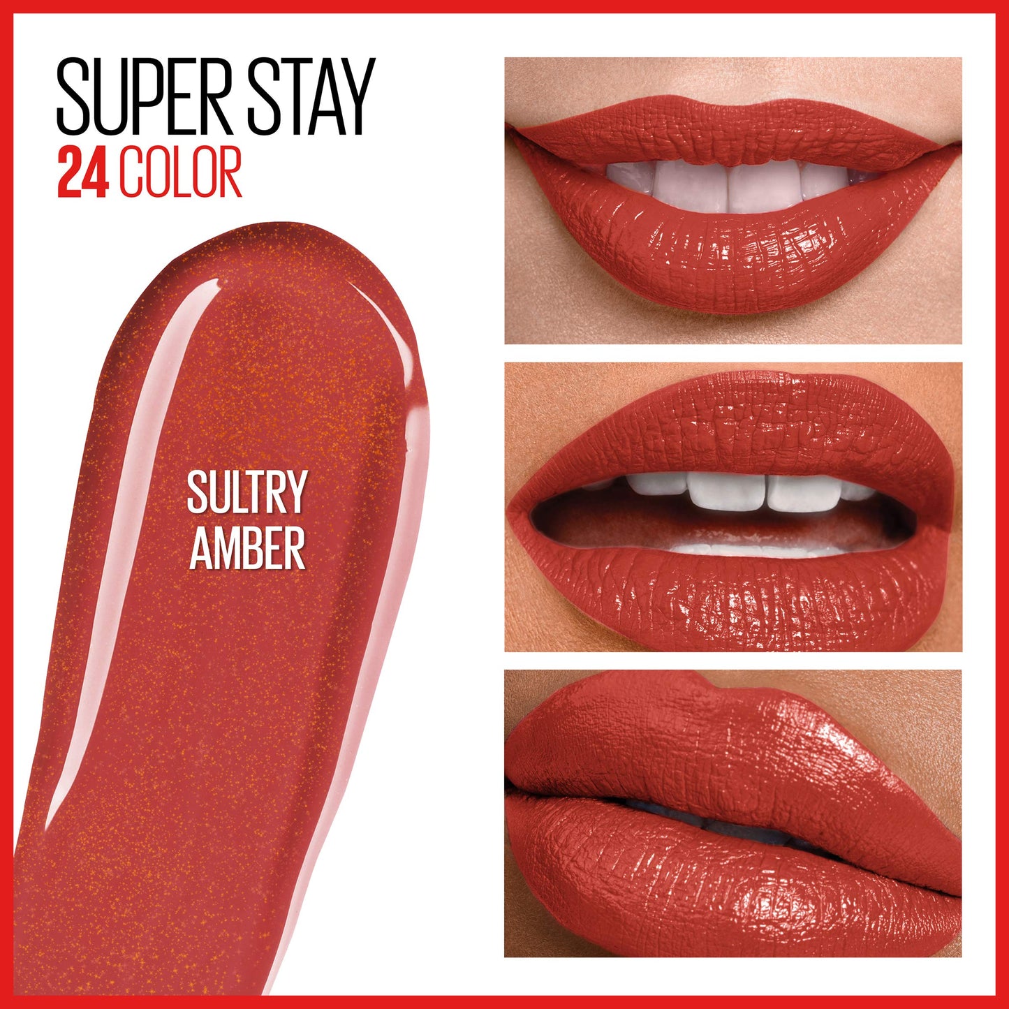 MAYBELLINE Super Stay 24 2-step Long Lasting Liquid Lipstick and Lip Balm, 915 Sultry Amber, 1 count