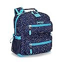 Bentgo Kids Confetti Backpack - Lightweight 14” Backpack for School, Travel & Daycare, Ideal for Ages 4+, Durable & Water-Resistant, Roomy Interior, & Loop for Lunch Bag (Confetti Edition-Abyss Blue)