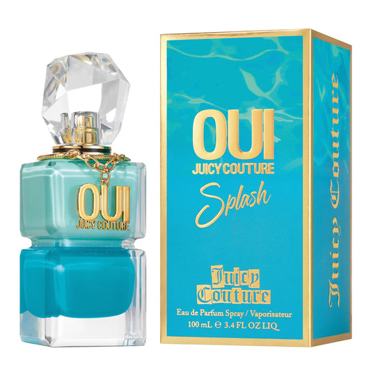Juicy Couture Oui Splash Eau De Parfum, Women's Perfume with Notes of Pineapple, Jasmine Absolute & Cedarwood - Citrus & Floral, EDP Spray, 3.4 fl oz