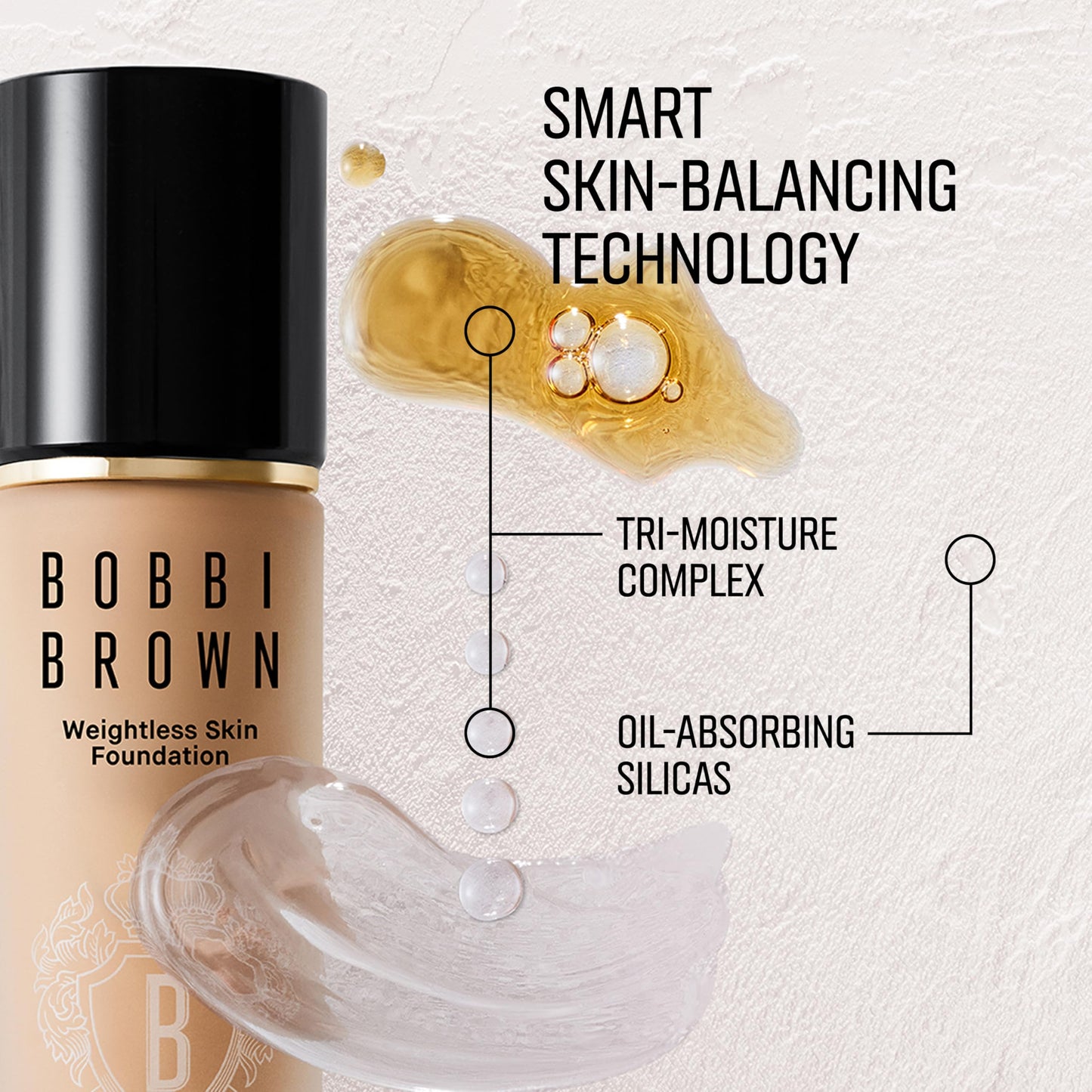 Bobbi Brown Weightless Skin Foundation SPF 15 | Oil-Controlling, 24-Hour Hydrating Foundation, Medium Coverage| Natural Matte Finish, 1 Fl Oz, Natural