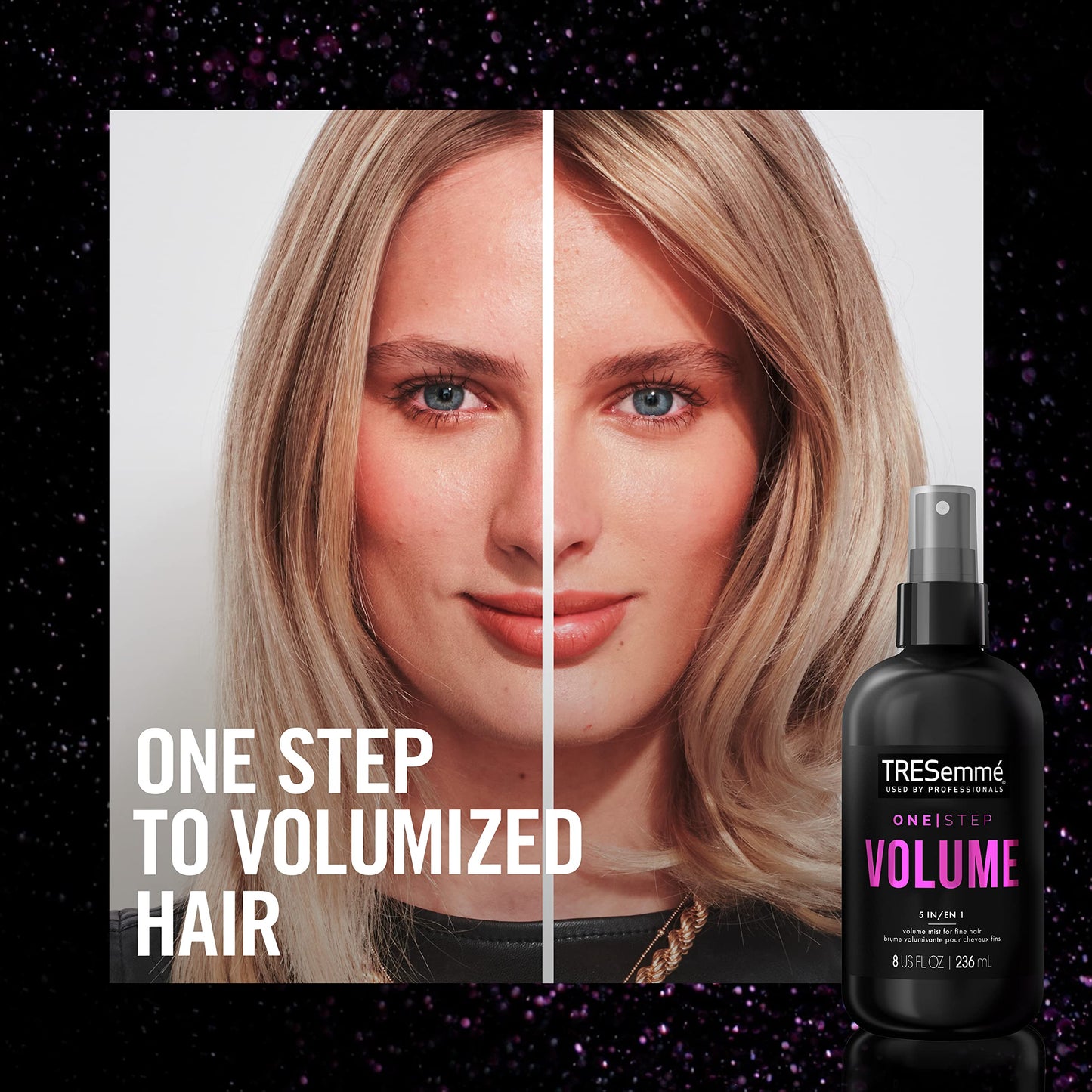 TRESemmé One Step 5-in-1 Volumizing Hair Styling Mist For Fine Hair One Step Volume Hair Care Product for Soft, Weightless Volume 8 oz
