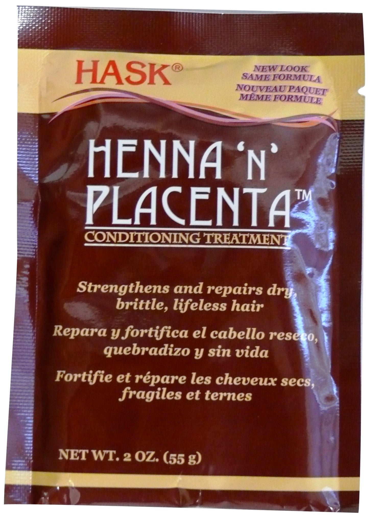 Hask Pks Henna & Placenta 2 Ounce Conditioning Treatment (12 Pieces) (59ml)