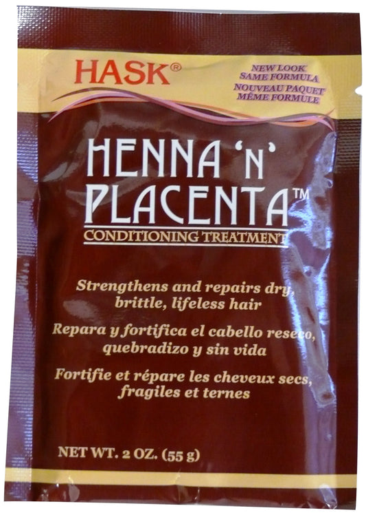 Hask Pks Henna & Placenta 2 Ounce Conditioning Treatment (12 Pieces) (59ml)