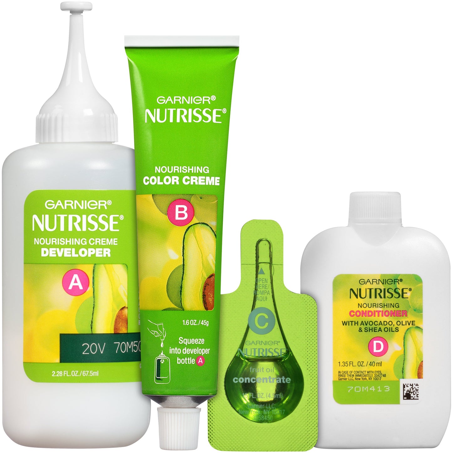 Garnier Nutrisse Nourishing Color Creme 51 Medium Ash Brown (Cool Tea), (Packaging May Vary)