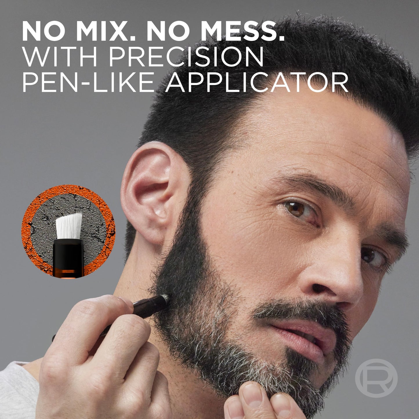 L’Oreal Paris Men Expert Instant Temporary Beard Color, Beard Filler for a Natural and Fuller-Looking Beard, 05 Light Medium Brown, 0.05 Fl Oz