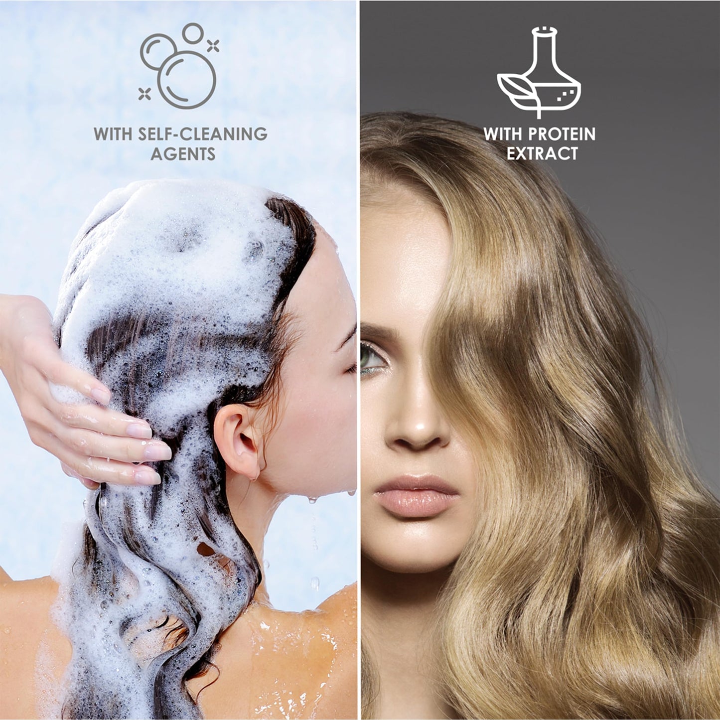 BOXY COLOR Coloring kit professional, permanent color cream hair dye with Vegetal Protein to get Hair with intense color shiny and silky. 100% Gray
