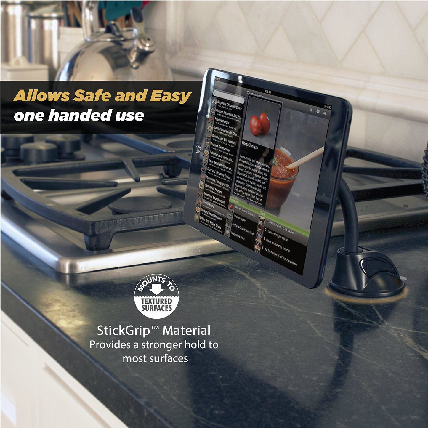 Scosche X-Large MagicMount Passive Window Stand Holder - Black