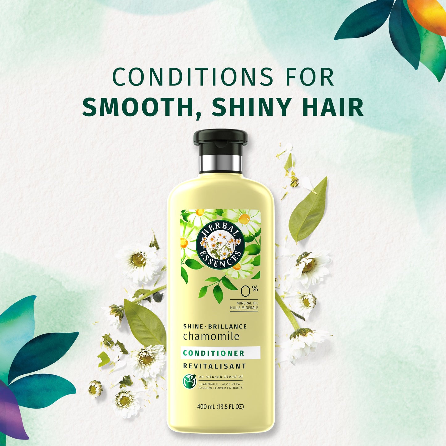 Herbal Essences Shine Collection Shampoo and Conditioner Bundle, with Chamomile, Color Safe, 33.8 Fluid Ounce
