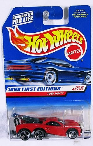 Hot Wheels - 1998 First Editions - Tow Jam - Red - #25 of 40 - Collector #658 - Limited Edition - Collectible