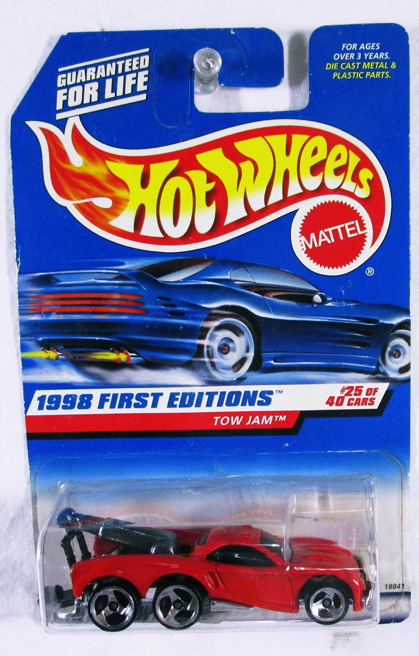 Hot Wheels - 1998 First Editions - Tow Jam - Red - #25 of 40 - Collector #658 - Limited Edition - Collectible