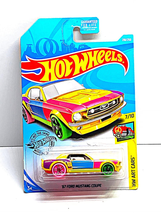 Hot Wheels '67 Ford Mustang Coupe 218/250, Multi Color