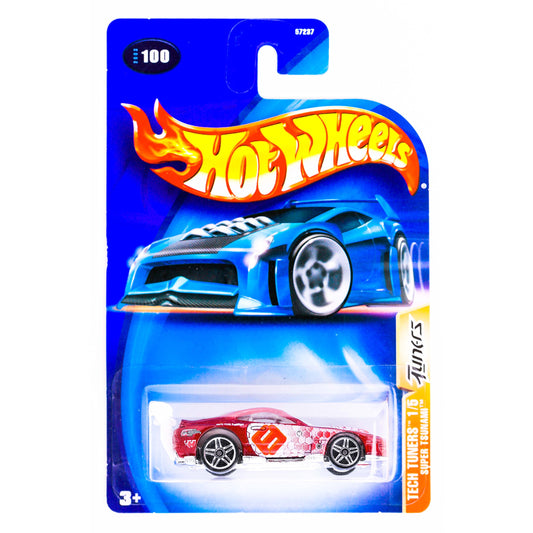 Hot Wheels 2003 Tech Tuners Super Tsunami 1/5 RED 100 1:64 Scale