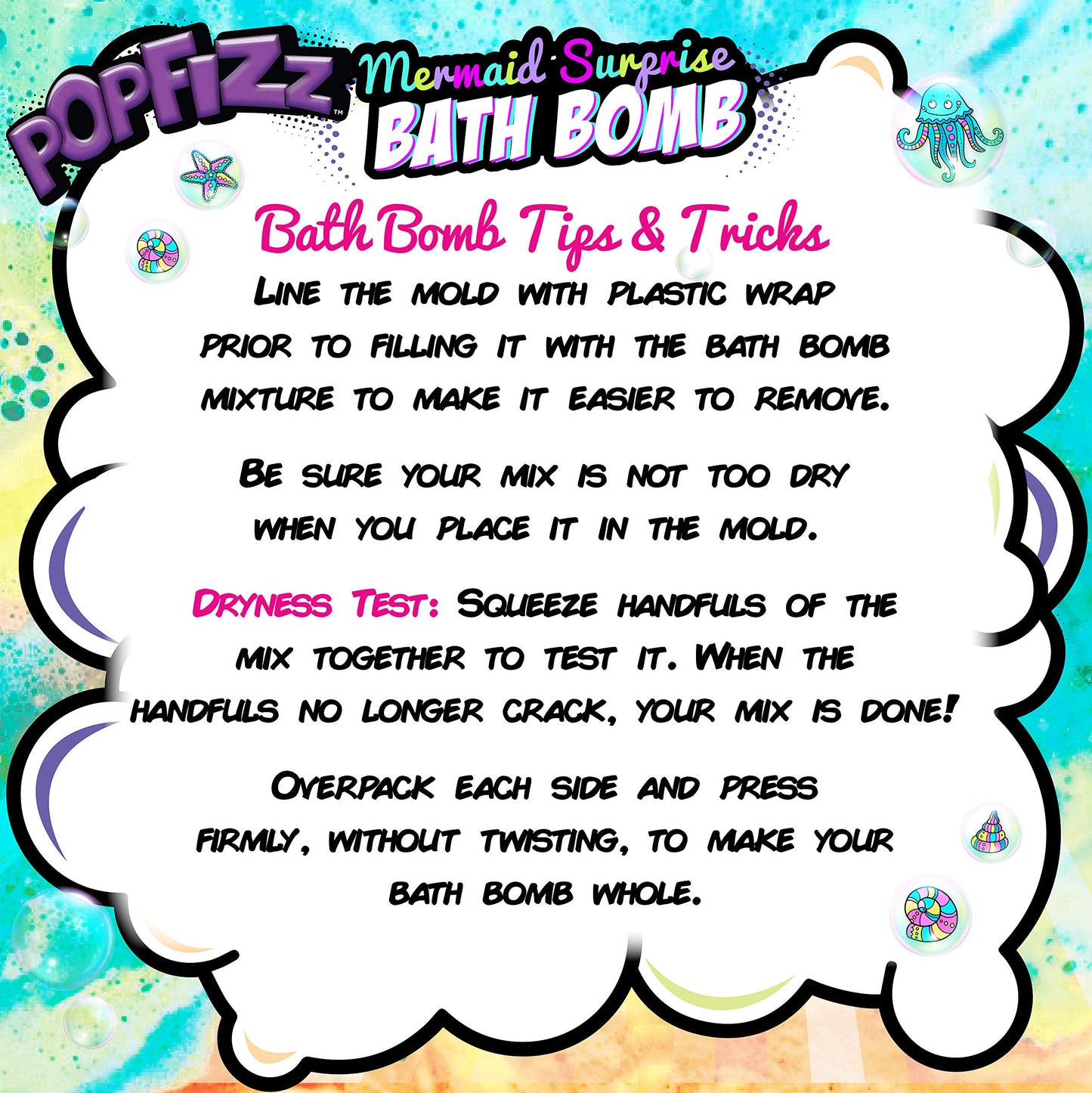 Pop Fizz Make Your Own Glow (85360) - Bath Bombs, Ocean Breeze Scent