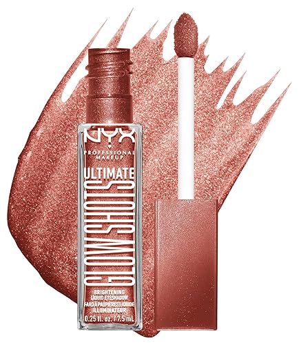 NYX PROFESSIONAL MAKEUP Ultimate Glow Shots, Liquid Eyeshadow, Long-Lasting Shimmer Eye Shadow with Vitamin C - Mango Moment