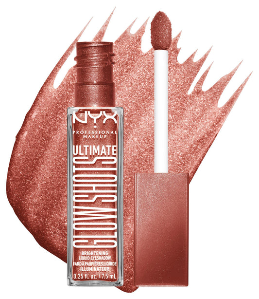 NYX PROFESSIONAL MAKEUP Ultimate Glow Shots, Liquid Eyeshadow, Long-Lasting Shimmer Eye Shadow with Vitamin C - Mango Moment