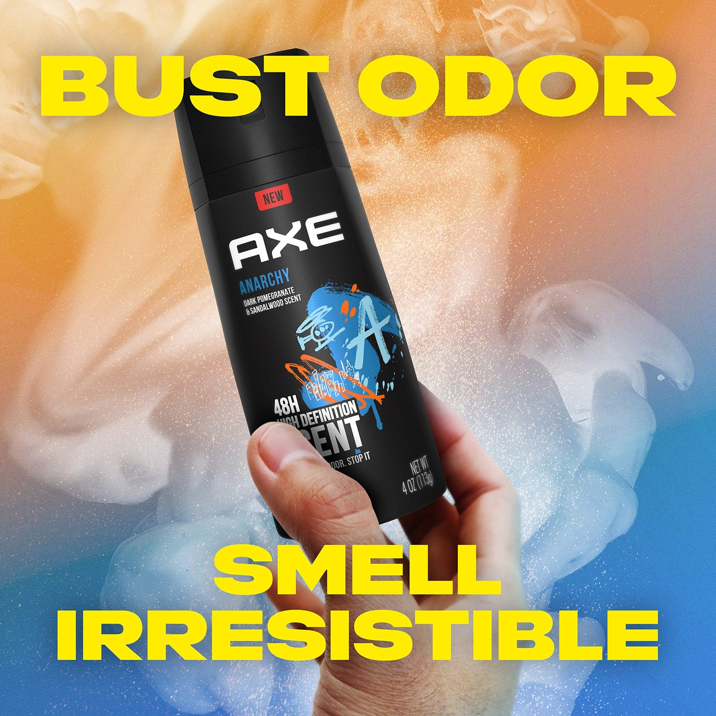 AXE Bodyspray Anarchy for Him , 4 Ounce