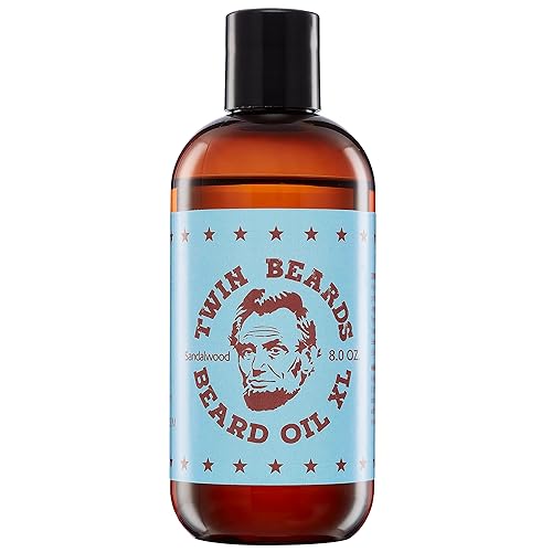 Twin Beards Sandalwood Beard Oil for Men | Beard Conditioner for Men | Essential Beard Care | Beard Softener for Men during Beard Growth | Beard