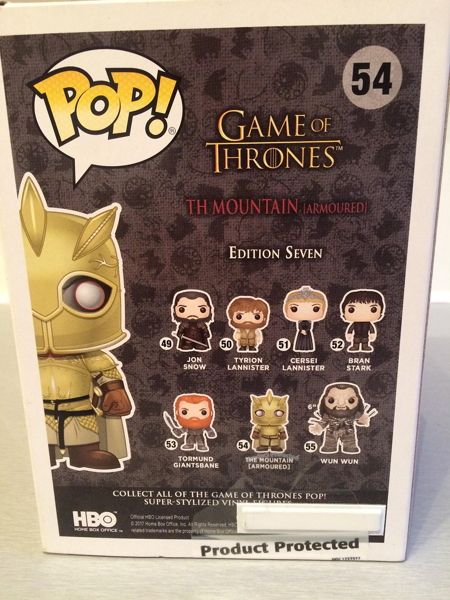 Funko Game of Thrones POP! The Mountain Exclusive Vinyl Figure #54 [Armoured]
