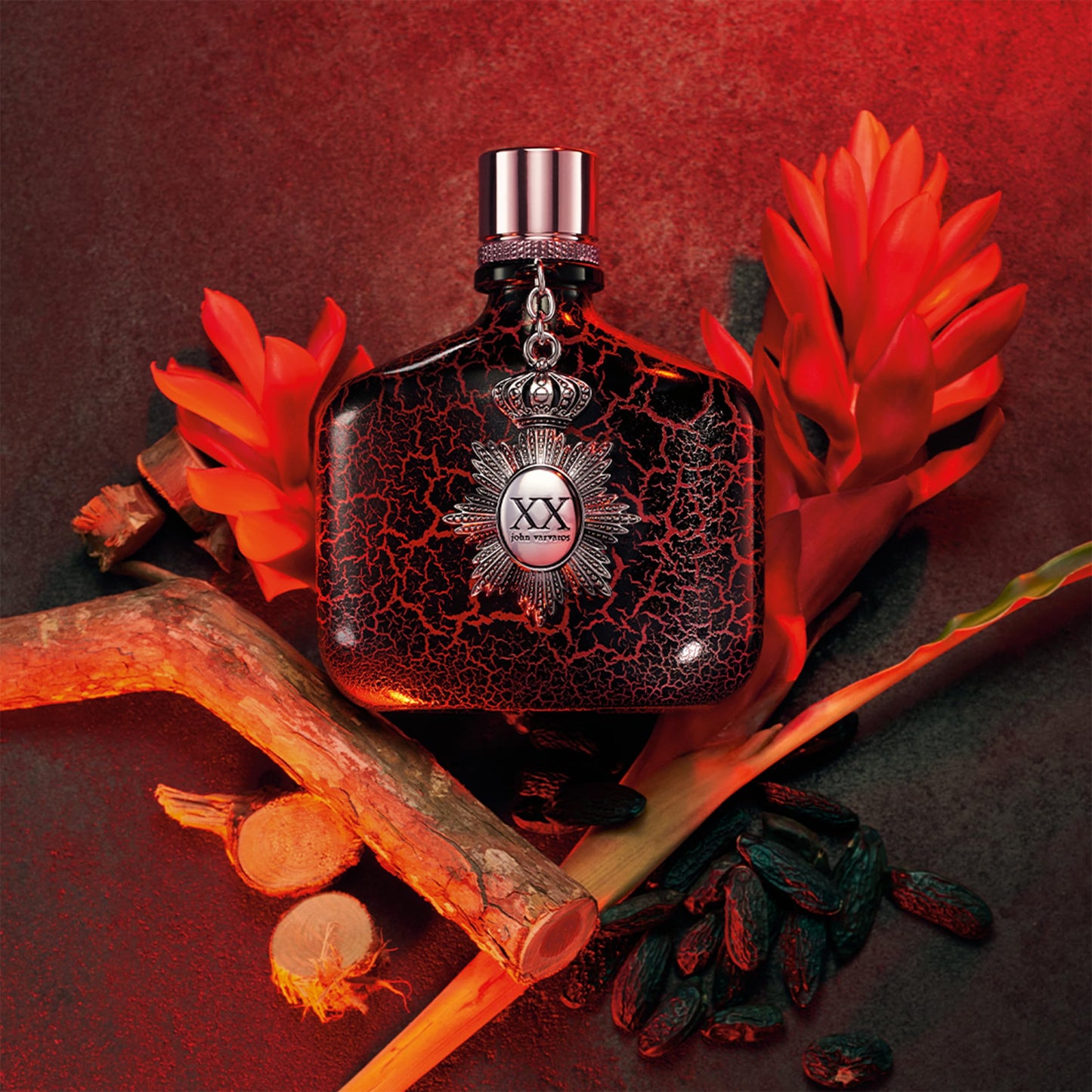 John Varvatos XX Intense Eau de Parfum Spray, Men’s Cologne, Woody Amber Scent with Notes of Red Ginger Flower Accord, Cedarwood & Tonka Bean, 4.2 fl.