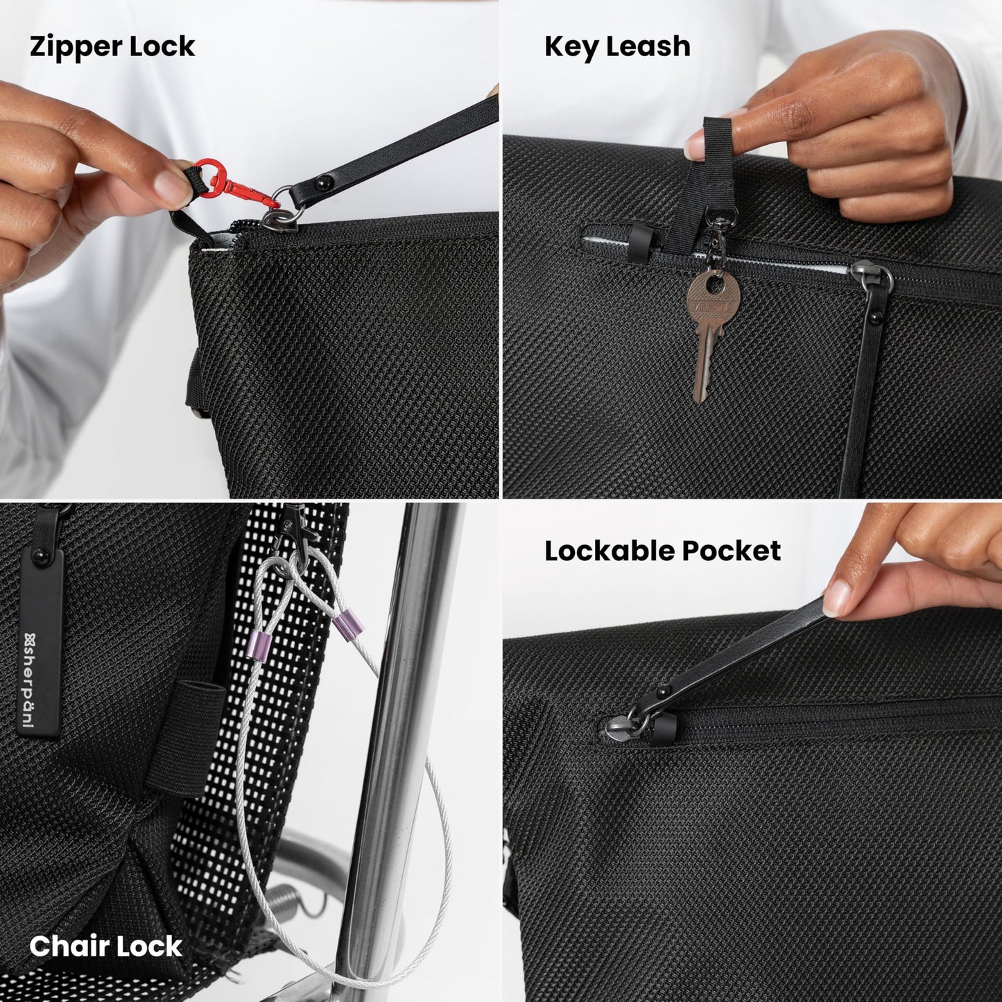 Sherpani Vale, Anti Theft Versatile Crossbody Bag, Fashion Tote Bag, Travel Shoulder Bag, Designer Handbag for Women with Metal Hardware, Travel Gift…