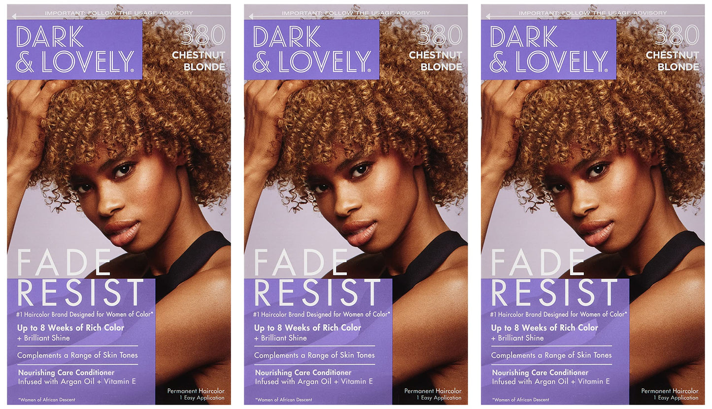 Dark & Lovely Color #380 Chestnut Blonde (Pack of 3)