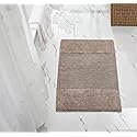 Better Trends Bathroom Rug 100% Cotton Non-Slip Washable Bath Mat, Soft & Absorbent Bath Rugs for Bath Room, Shower, Bathtub and Spa Floors 24" x 40"…