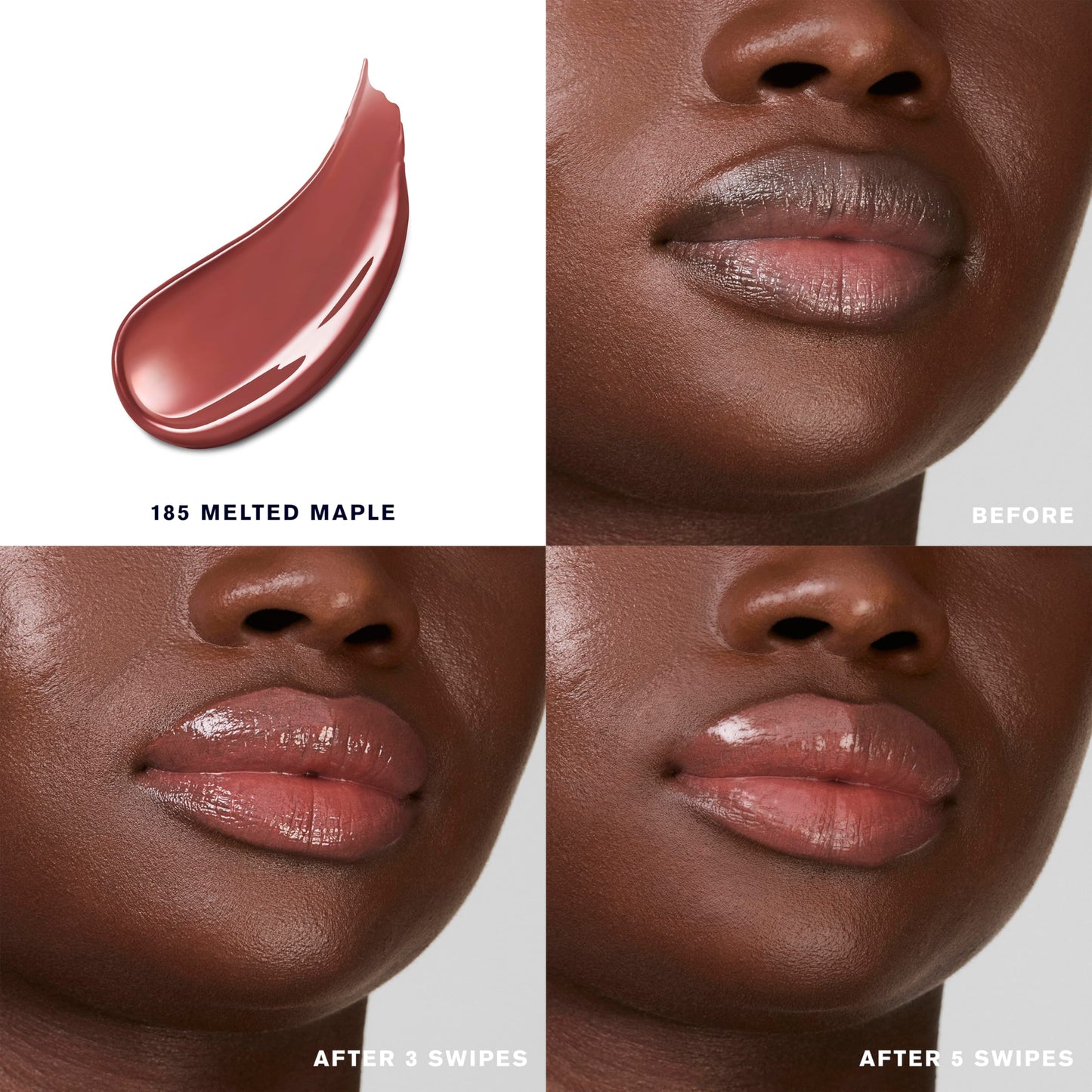 Estée Lauder Pure Color Melt-On Glosstick for Lips | Plumping & Moisturizing Lip Gloss, 185 Melted Maple