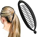 Camila Paris NV137 4.5 inch French Banana Clip Hair Comb Classic Girls Updo Flexible Ponytail Holder Interlocking Banana Combs, Fashion Durable