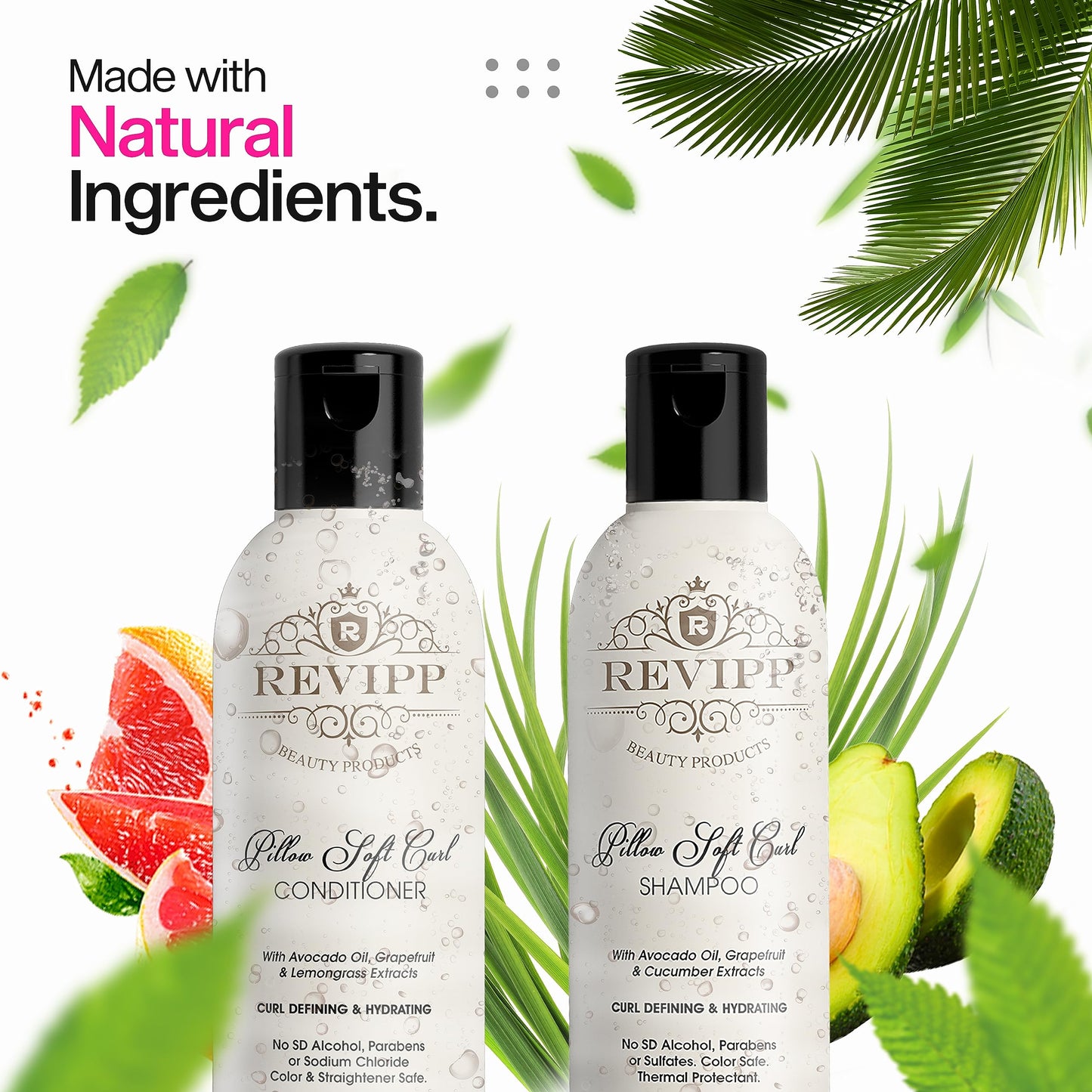 REVIPP Shower Combo: Shampoo and Conditioner Duo for Luxurious Hair Care - Rejuvenating and Hydrating Formula for a Refreshing Shower Experience