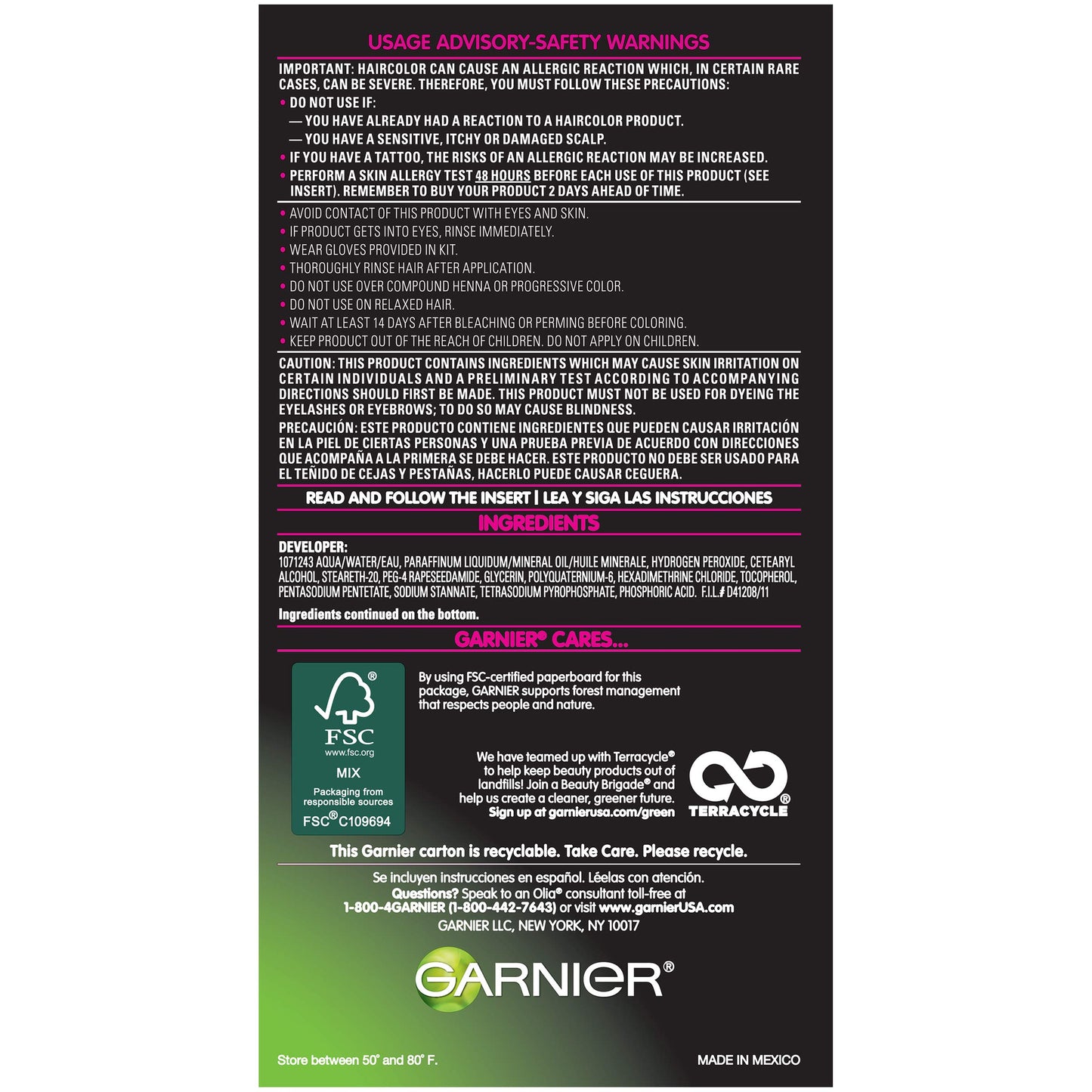 Garnier Olia Ammonia Free Hair Color [8.0] Medium Blonde 1 Each (Pack of 4)