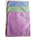 Norwex Suede Mke-up Remover Face Cloth Set),blue, purple and green (Pack of 3)