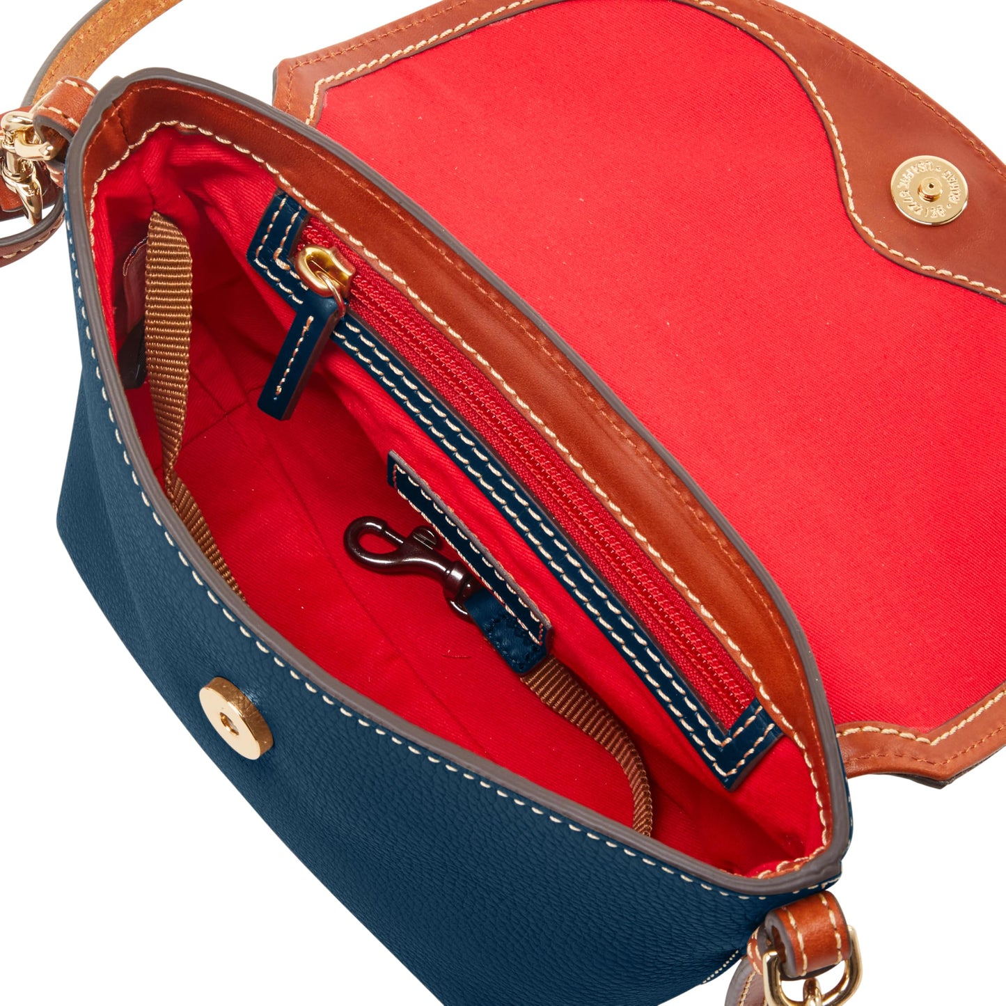 Dooney & Bourke Pebble Grain Crossbody Saddle Bag
