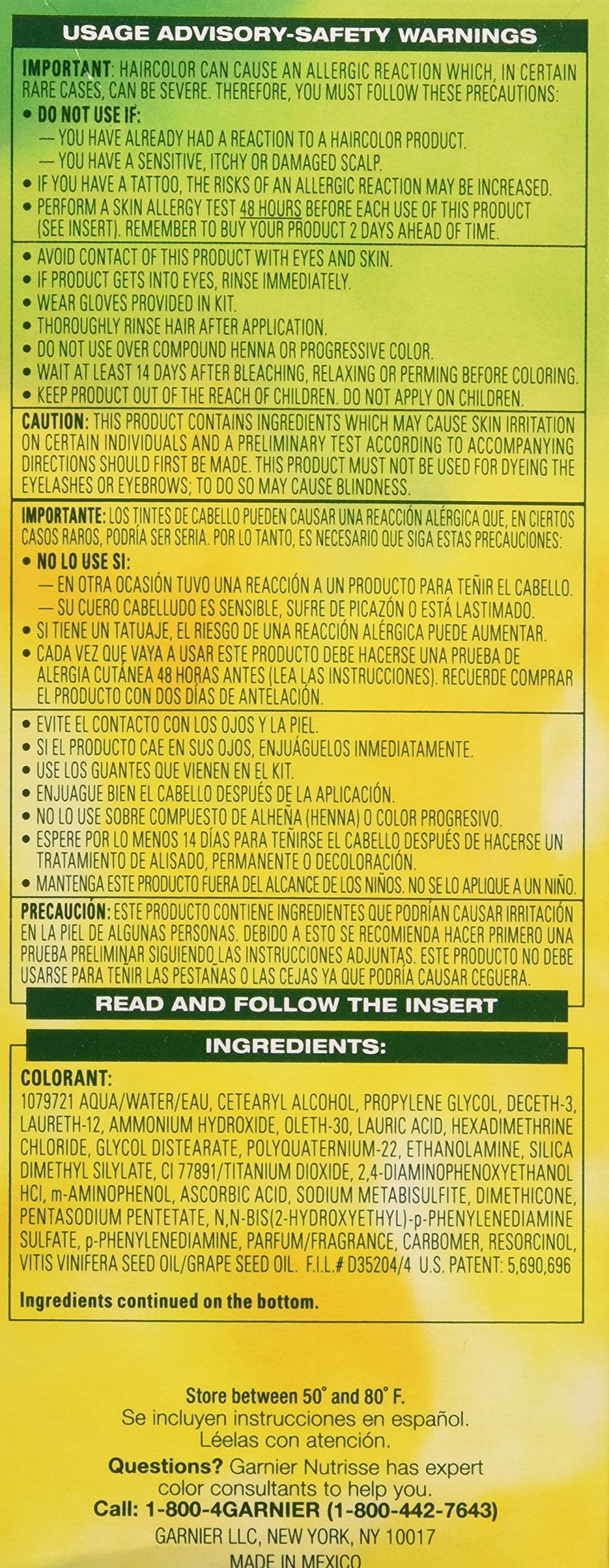 Garnier Nutrisse Nourishing Hair Color Creme 3 Packaging May Vary, 60 Light Natural Brown (Acorn)