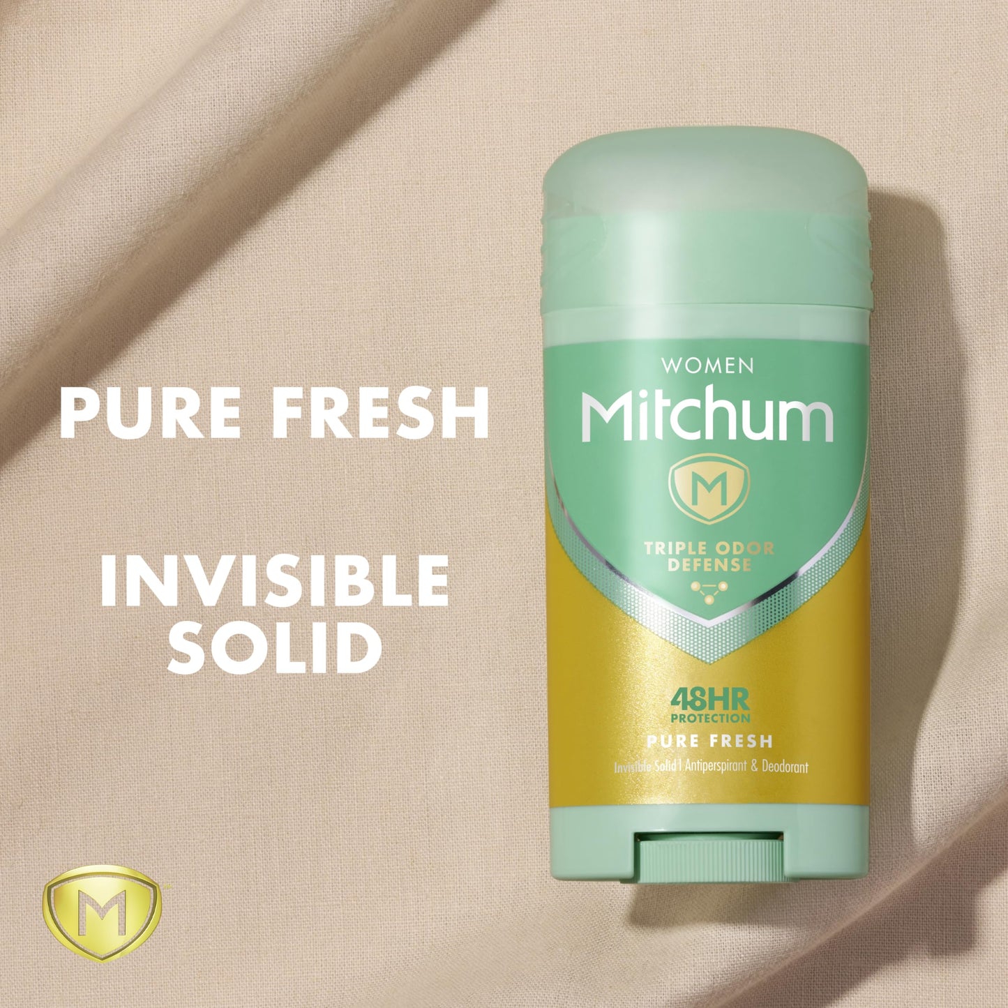 Mitchum Women Triple Odor Defense Invisible Solid Antiperspirant Deodorant, Pure Fresh, 2.7 oz (Pack of 2) Beauty and Personal Care Mitchum