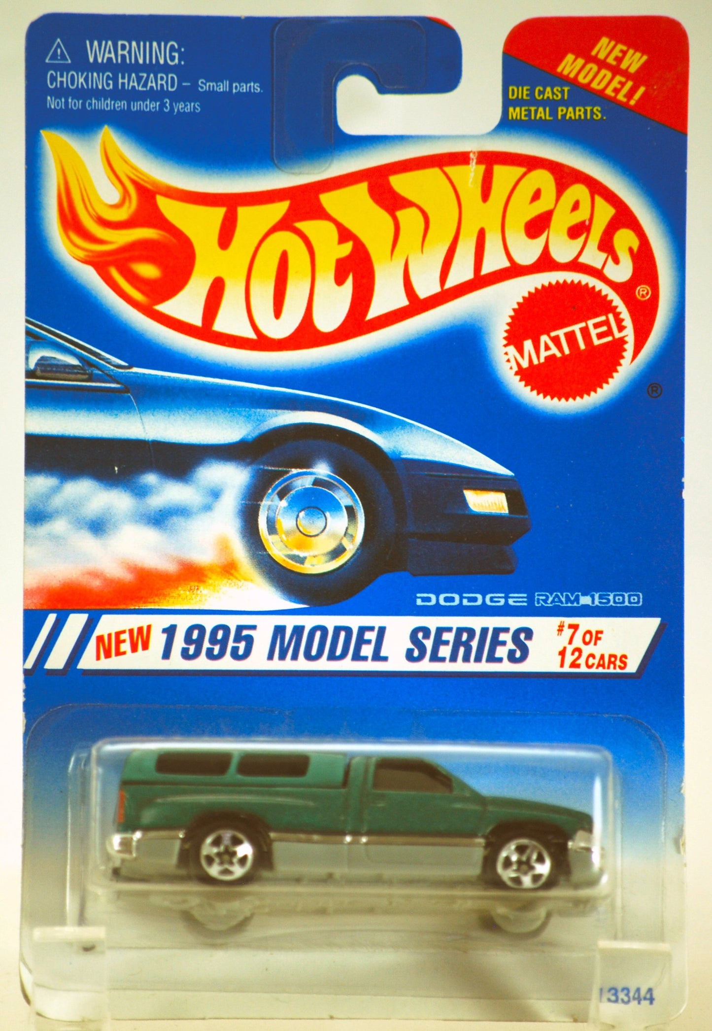 Hot Wheels 1994 1995 Model Series Dodge Ram 1500 7/12, Green