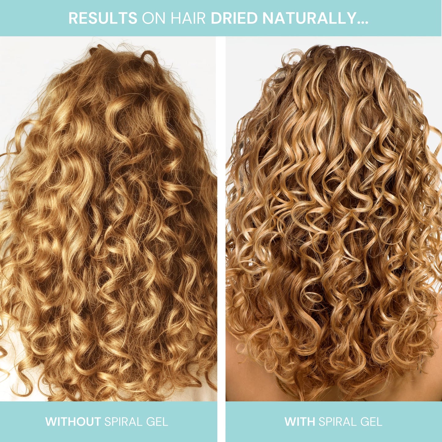 SIMPLY SMOOTH Xtend Keratin Replenishing Spiral Gel | Lightweight Curl Defining Gel | Define Curls, Add Bounce & Tame Frizz | Non Flaking Formula & No