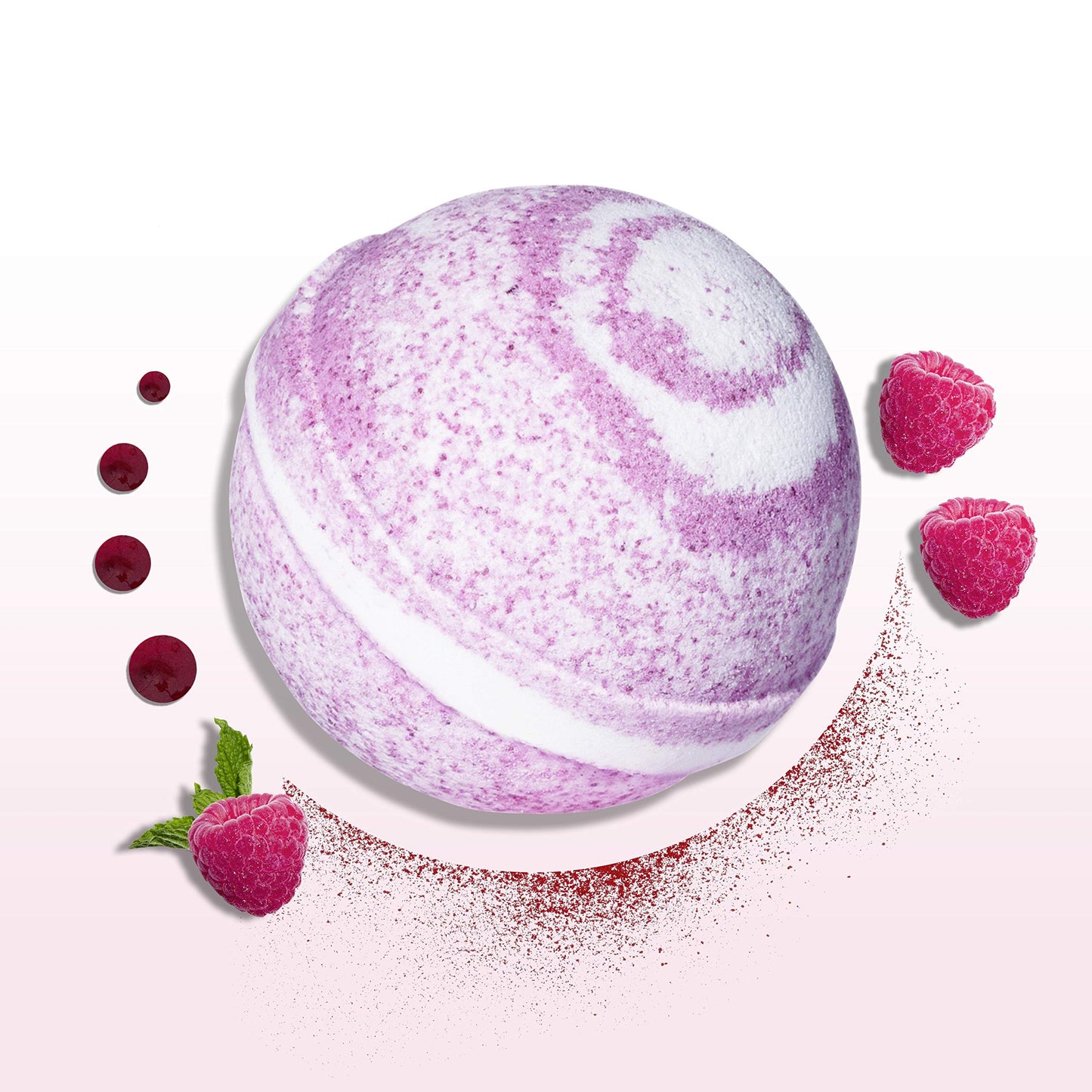 Dove Milk Swirls Vanilla Raspberry Creamsicle Bath Bombs 2.8 oz (Twin Pack)