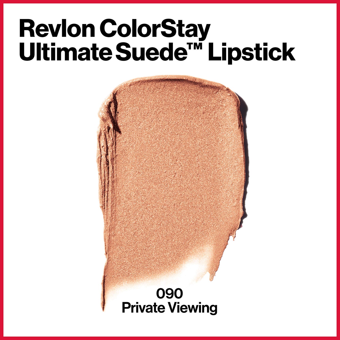 REVLON ColorStay Ultimate Suede Lipstick, Longwear Soft, Ultra-Hydrating High-Impact Lip Color, Formulated with Vitamin E, Private Viewing (090), 0.09