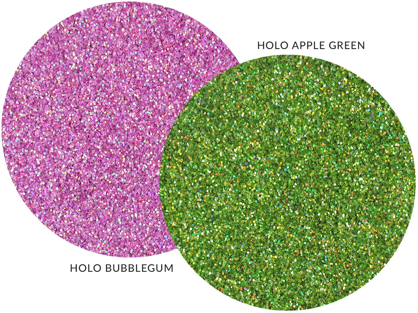 MARBLERS Twinkle Face & Body Glitter Duo [Holo Green Apple & Bubblegum] 0.36oz (10g) | Non-Toxic | Cruelty-Free | Eyeshadow, Nail Polish, Nail Art |