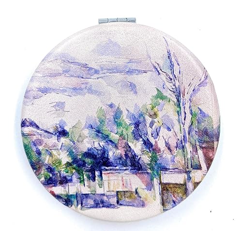 Aeisage Compact Mirror White Pocket Mirror Bulk for Kids Small Travel Mirror for Bags Paul Cezanne Art Print Unique Makeup Gift for Girls