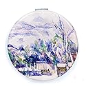 Aeisage Compact Mirror White Pocket Mirror Bulk for Kids Small Travel Mirror for Bags Paul Cezanne Art Print Unique Makeup Gift for Girls