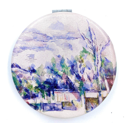 Aeisage Compact Mirror White Pocket Mirror Bulk for Kids Small Travel Mirror for Bags Paul Cezanne Art Print Unique Makeup Gift for Girls