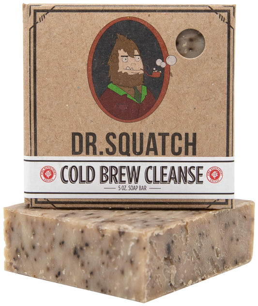 Dr. Squatch Cold Brew Cleanse Coffee Soap Bar - Blend of Shea Butter, Salt, Kaoilin Clay, and Some Top Notch Coffee Beans - Organic Handmade in USA Beauty & Personal Care Dr. Squatch