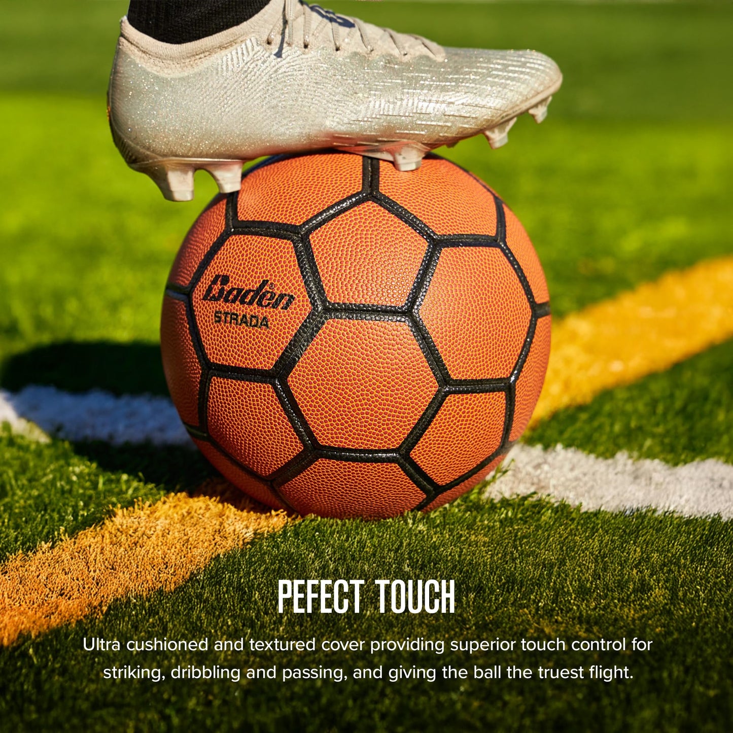 Baden Strada Freestyle Soccer Ball | Thermo Bonded for Superior Durability | Ideal for Training and Competitive Play | Size 5