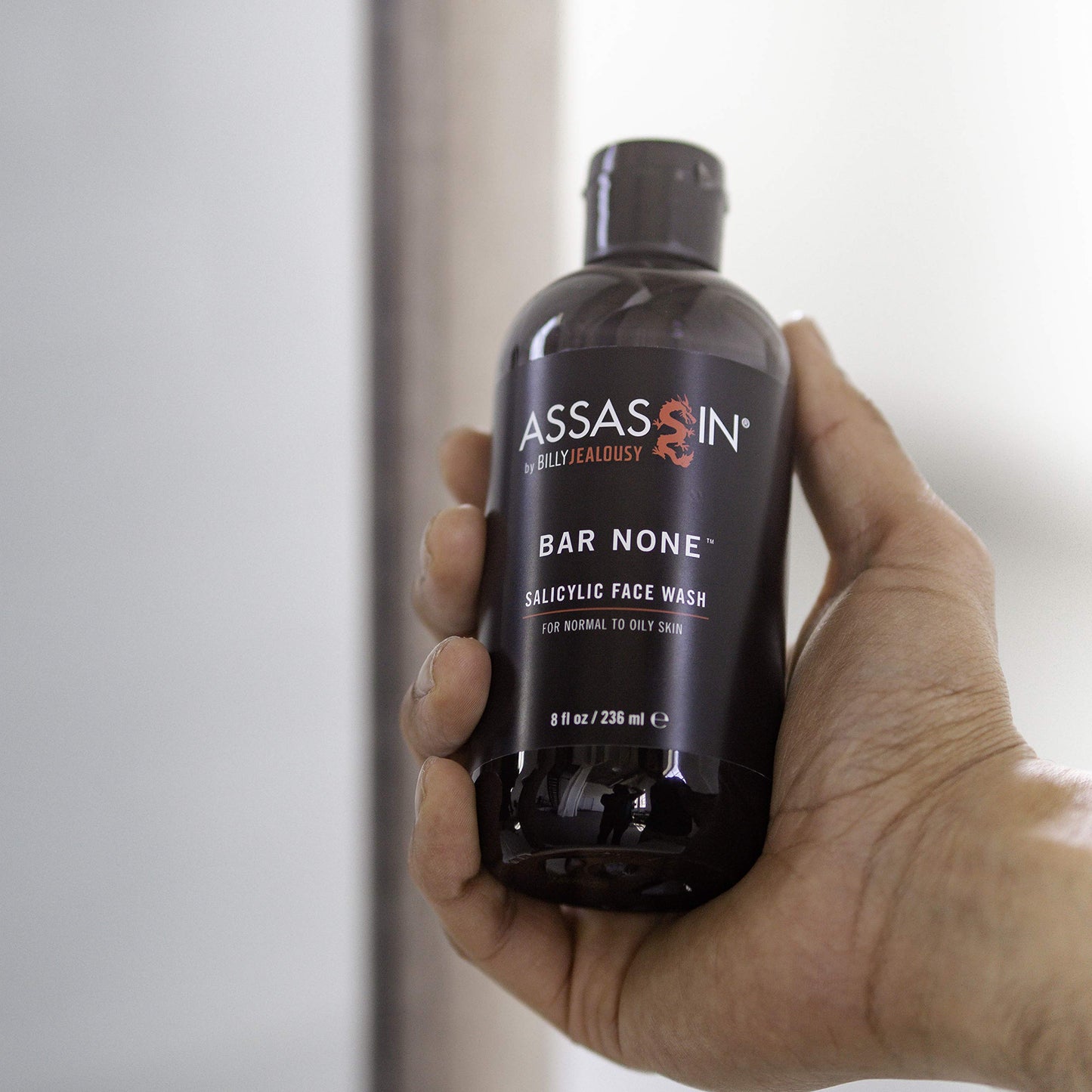 Billy Jealousy Assassin Bar None Salicylic Face Wash Men's, Non-Abrasive Face Exfoliant for Combination and Oily Skin, Unclogs Pores and Tones Skins