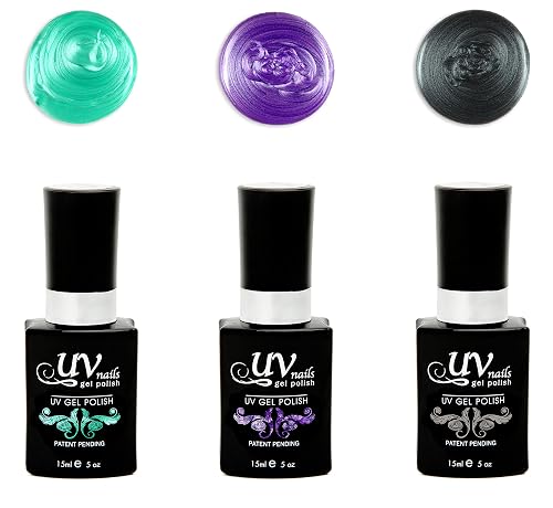 UV-Nails Minerva Set of 3 UV or LED gel polish Beauty & Personal Care UV-NAILS