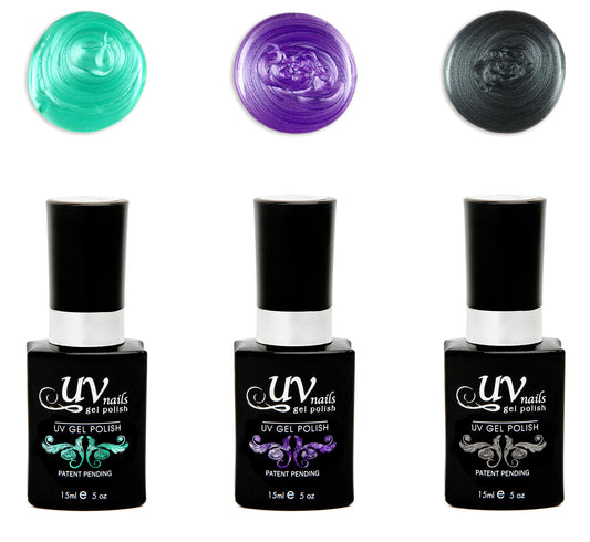 UV-Nails Minerva Set of 3 UV or LED gel polish Beauty & Personal Care UV-NAILS